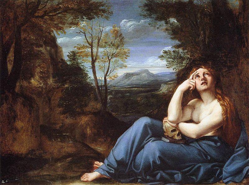 Annibale Carracci Penitent Magdalen in a Landscape France oil painting art